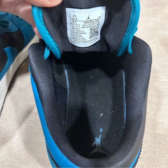 Nike Air Jordan 1 Low set SE Women’s 10.5 DR0502-300 Emerald Green Abyss Teal - Picture 5 of 5